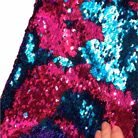 NWOT Booty Shorts Reversible Sequins Handmade - Picture 2 of 10